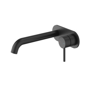 Methven Minimalist MK2 Wall Mounted Mixer with Spout Lead Free - Black (MNWBBKF)