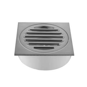 Nora Verona Floor Drain 100mm Brushed Nickel (700401CBN)