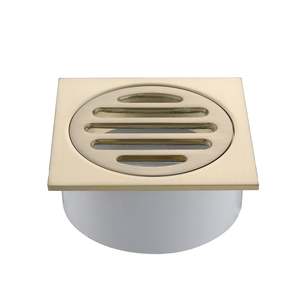 Nora Verona Floor Drain 80mm Brushed Gold (700402CFG)