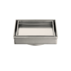 Nora Modena Tile Insert Floor Drain 115mm Brushed Nickel (TI-11575BN)