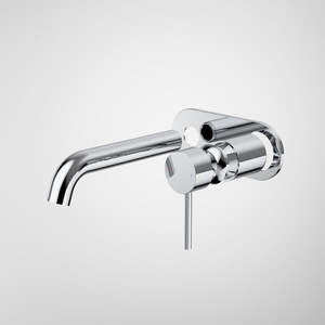 Caroma Liano II 175mm Wall Basin / Bath Trim Kit - Rounded Cover Plate - Chrome &hellip;