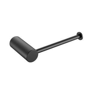 Accessories: Caroma Basis Toilet Roll Holder - Black (BAS042B)