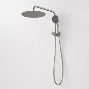 Caroma Urbane® II Compact Twin Shower - Brushed Nickel (99632BN3A)
