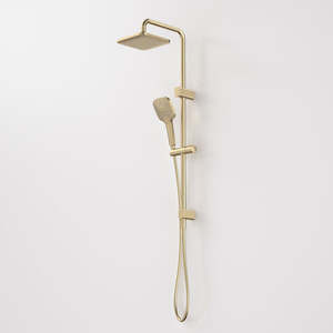 Caroma Luna® SYS O/H Shower on Rail Brushed Brass (90383BB4E)