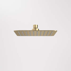 Caroma 200mm Square Rain Shower - Brushed Brass (99664BB4E)