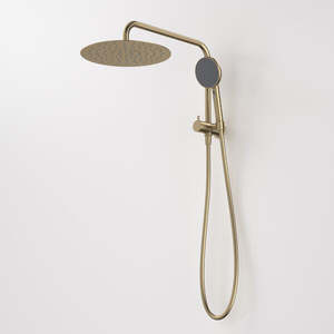 Caroma Urbane® II Compact Twin Shower - Brushed Brass (99632BB3A)