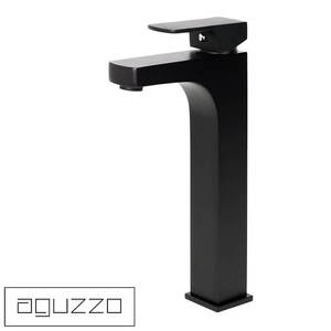Terrus Bathroom Single Lever Basin Mixer - Tall Matte Black - Renovato