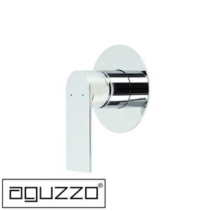 Bathroom - Tapware, Fixtures, Accessories: Prato Wall Mounted Bath & Shower Mixer Chrome by Aguzzo Modern Wall Shower & Bath Mixers
