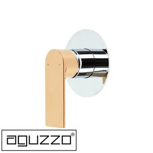 Bathroom - Tapware, Fixtures, Accessories: Prato Bath & Shower Wall Mixer Chrome Rose Gold Modern Wall Shower & Bath Mixers