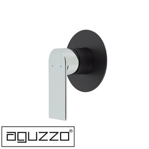 Prato Wall Mounted Bath & Shower Mixer Matte Black & Chrome Modern Wall &hellip;