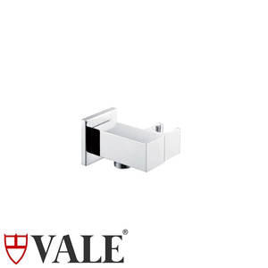 Products: Bathroom Square Hand Shower holder with Inlet - Chrome - RenovatorStor