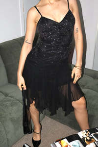 Mini Dresses: Vintage beaded mini dress