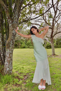 Maxi Dresses: Green garden maxi