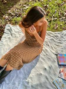 Paris polka dot maxi