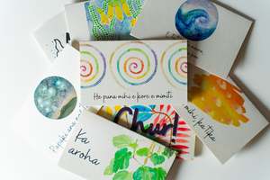 Maori Gifts Resources: Mini Mihi Cards - set of 10 (general mihi)