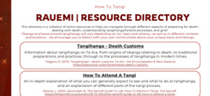 How To Tangi: Rārangi Rauemi | Resource Directory - Free Download