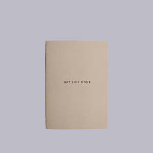 MiGoals | Get Shit Done | Minimal Notebook | Sand| A5
