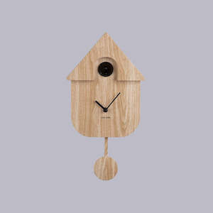 Karlsson | Modern Cuckoo Clock | Light Wood