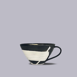 Jody Martin | Tsuro "The Pathway" Tea Cup | Black Wax Resist
