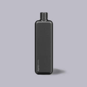 Memo Bottle: Memobottle | Stainless Steel | Slim | Black