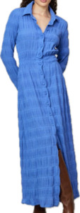 Ruby Periwinkle Shirtdress