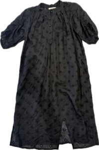 Lania Black Dress Broderie