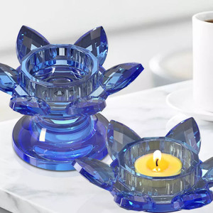 Wood Treatment: Lotus Flower Tealight Candle Holder