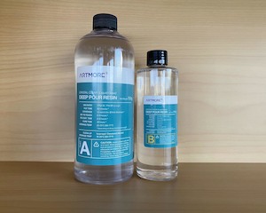 Epoxy Resin: Crystal Clear Casting Resin (Liquid Glass) for River Table Coffee Table Bar Top Deep Pour 3 : 1 - 1 kg