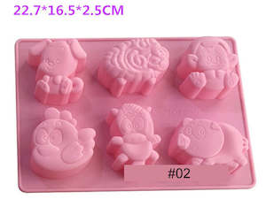 Moulds: Chinese Zodiac Silicone Mould - 02 For Resin, Candy, Candle and Chocolate