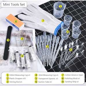 Resin Tools Kit: 34pcs Resin Tools Set - Mini Starter Kit