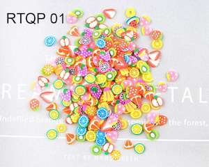 3D Polymer Slices Fruit Slices DIY Resin Nail Art Slime Supplies Charms Making K&hellip;