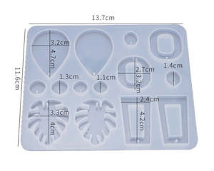 DIY Silicone Resin Moulds Earrings Pendant Epoxy Casting Moulds - 02