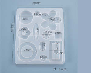 DIY Silicone Resin Moulds Earrings Pendant Epoxy Casting Moulds - 11