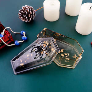 Storage Mould 1: Resin Casting Vampire Coffin Moulds Set for DIY Craft Halloween Decoration - 2