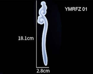 Silicone Hairpin Mould Clear Hairpin Hair Stick Mould DIY Epoxy Resin Mould Jewe&hellip;