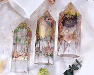 Crystal Tower 3D Six-Sided Vertebrae Cone Resin Candle Casting Mould with Resin,&hellip;