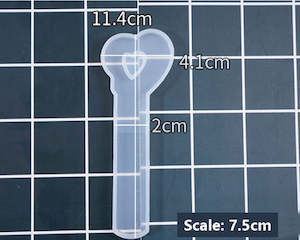 DIY Ruler Moulds Epoxy Resin Moulds Jewelry Making DIY Craft Tools - Love Heart Ruler