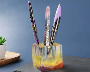 Pen Shape Resin Moulds Cylinder Shaped Epoxy Casting Moulds Ballpoint Pen Silico&hellip;