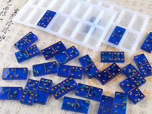 Domino Mould for Epoxy Resin Candy Moulds Clay Mould 28 Cavities Silicone Mould &hellip;