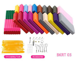 Polymer Clay: Polymer Clay Oven Bake Clay Modelling Clay - 24 Colors
