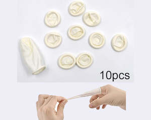 Disposable Finger Gloves / Finger Cots Pack of 10 Durable Rubber Fingertips Prot&hellip;