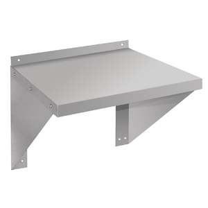 Kitchen Wall Shelves: Vogue Stainless Steel Microwave Shelf Large