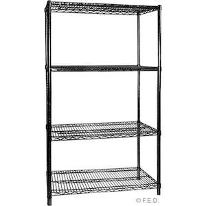 Commercial Shelving: Modular Systems Four Tier Shelving 457 Mm Deep X 1880 High X 610 Width B18/24