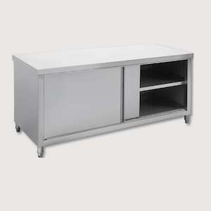 Commercial Kitchen Cabinets: Modular Systems Quality Grade 304 S/S Pass Though Cabinet ( Double Sided) STHT-1800-H