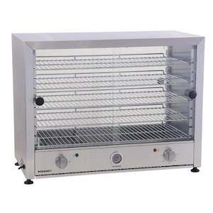 Roband Pie Master Pie Warmer PM100G Glass Doors Both Sides for up to 100 Pies