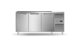 Skope Three Solid Door Salad Preparation Drop-in Collar GN1/3 Right Hand Fridge &hellip;