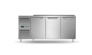 Skope Three Solid Door Salad Preparation Drop-in Collar GN1/3 Fridge - PG13.PPS.DC.3.SD