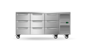Skope Skope ProSpec Nine Drawer Three Bay Underbench GN 1/1 Right Hand Fridge 43&hellip;