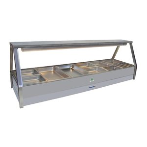 Food Displays: Roband Hot Food Display Bar E26RD Fits - 12x1/2 65mm or 6x 1/1 65mm Pans DD114