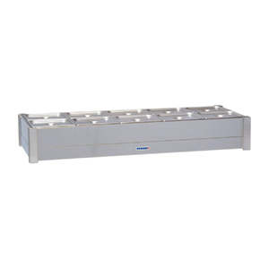 Food Displays: Roband Hot Bain-Marie BM25A fits 2 row x 5 1/2 size pans 10x 1/2 size 100mm pans & lids included HJ524